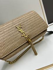 YSL Natural Niki Raffia Bag - 26x14x6cm - 2