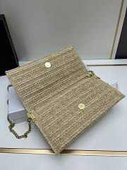 Dior Natural Raffia Clutch - 24x13cm - 4