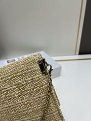 Dior Natural Raffia Clutch - 24x13cm - 2