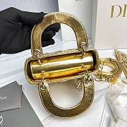 Dior Small Lady Gold Bag 17cm - 4