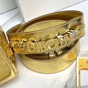 Dior Medium Lady Gold Bag 20cm - 3