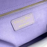 Dior Small Lady Lambskin Cannage In Purple - 24x20x11cm - 5