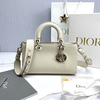 Dior Lady D-Sire My ABCDior In White Leather - 26x15x8cm