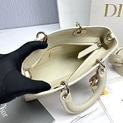 Dior Lady D-Sire My ABCDior In White Leather - 26x15x8cm - 4