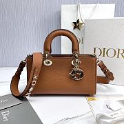 Dior Lady D-Sire My ABCDior In Brown Leather - 26x15x8cm - 1