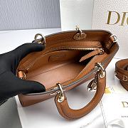 Dior Lady D-Sire My ABCDior In Brown Leather - 26x15x8cm - 2