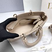 Dior Lady D-Sire My ABCDior In Beige Leather - 26x15x8cm - 5