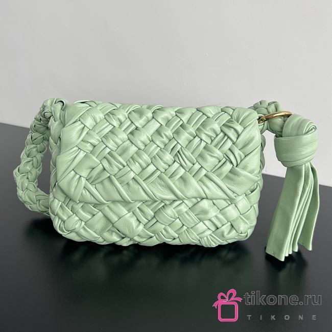 Bottega Veneta Citta In Fresh Green - 25x18x5.5cm - 1