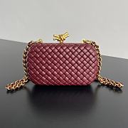 Bottega Veneta Burgundy Knot - 19x11.5x5cm - 1