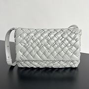 Bottega Veneta Grey Kalimero Citta Shoulder Bag - 25x18x5.5cm - 1