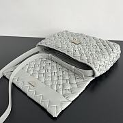 Bottega Veneta Grey Kalimero Citta Shoulder Bag - 25x18x5.5cm - 4