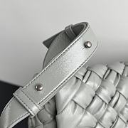 Bottega Veneta Grey Kalimero Citta Shoulder Bag - 25x18x5.5cm - 3