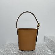 Miumiu Brown Leather Bucket Bag - 20x16x10cm - 2