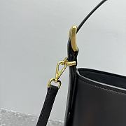 Miumiu Black Leather Bucket Bag - 20x16x10cm - 4