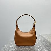 Miumiu Brown Leather Hobo Bag - 27x20x8cm - 4