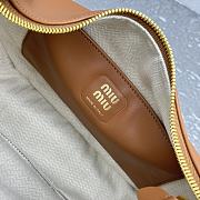 Miumiu Brown Leather Hobo Bag - 27x20x8cm - 3