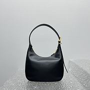 Miumiu Black Leather Hobo Bag - 27x20x8cm - 3