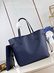 Louis Vuitton M45686 Neverfull MM In Navy - 31x28x14cm - 1