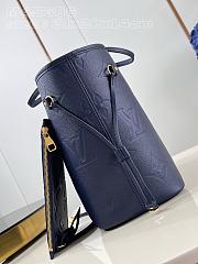 Louis Vuitton M45686 Neverfull MM In Navy - 31x28x14cm - 5