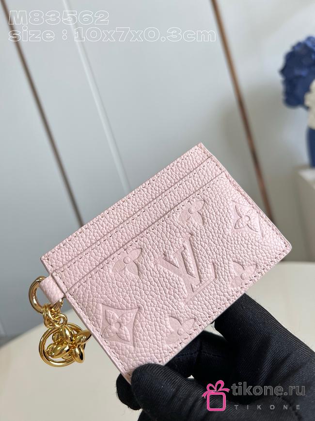 Louis Vuitton M83562 Pink Monogram Card Holder - 10x7x0.3cm - 1