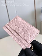 Louis Vuitton M83562 Pink Monogram Card Holder - 10x7x0.3cm - 4