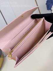 Louis Vuitton M83443 Sarah Wallet In Pink Leather - 19x10x2cm - 3