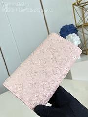 Louis Vuitton M83443 Sarah Wallet In Pink Leather - 19x10x2cm - 2