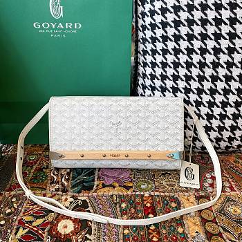 Goyard Monte-Carlo PM White Clutch Bags - 30×16.5cm