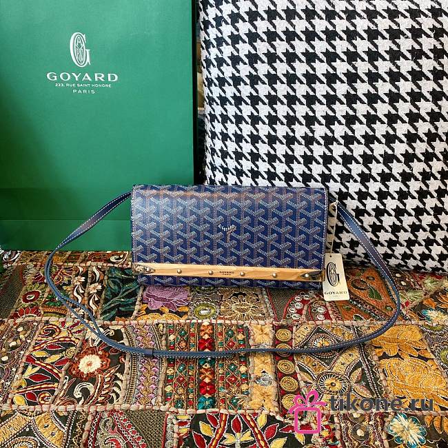 Goyard Monte-Carlo PM Navy Clutch Bags - 30×16.5cm - 1