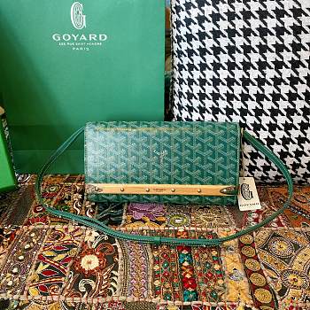 Goyard Monte-Carlo PM Green Clutch Bags - 30×16.5cm