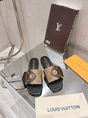 Louis Vuitton Frame Brown Flat Mule - 1