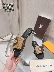 Louis Vuitton Frame Brown Flat Mule - 5