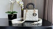 Dior Lady Black&White Handbag - 20x17x8cm - 1