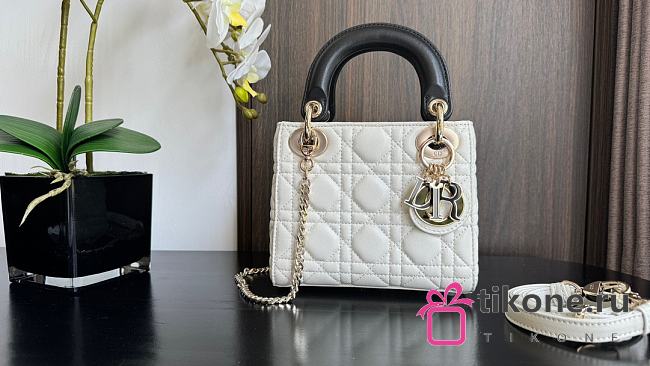 Dior Lady Small Black&White Handbag - 17x15x7cm - 1