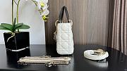 Dior Lady Small Black&White Handbag - 17x15x7cm - 5