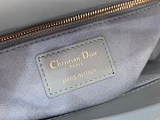 Dior Lady Blue&Grey Handbag - 20x17x8cm - 2