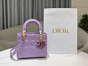 Dior Lady Violet Handbag - 20x17x8cm - 1