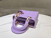 Dior Lady Violet Handbag - 20x17x8cm - 4