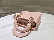 Dior Lady Small Blush Pink Handbag - 17x15x7cm - 5