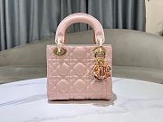 Dior Lady Small Blush Pink Handbag - 17x15x7cm - 4