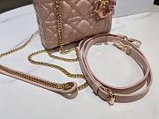 Dior Lady Small Blush Pink Handbag - 17x15x7cm - 3