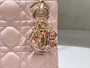 Dior Lady Small Blush Pink Handbag - 17x15x7cm - 2