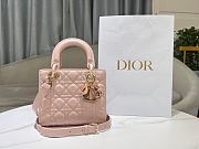 Dior Lady Blush Pink Handbag - 20x17x8cm - 1