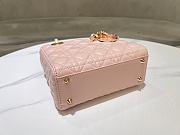 Dior Lady Blush Pink Handbag - 20x17x8cm - 5