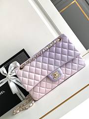 Chanel Classic Violet Gradient Caviar Handbag 25cm - 1