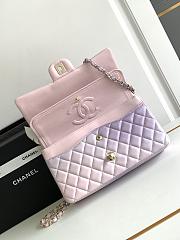 Chanel Classic Violet Gradient Caviar Handbag 25cm - 2