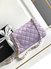 Chanel Classic Violet Gradient Caviar Handbag 20cm - 2