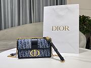 Dior 30 Montaigne East-West Denim Chain Bag - 21x12x6cm - 1