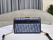 Dior 30 Montaigne East-West Denim Chain Bag - 21x12x6cm - 4