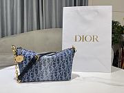 Dior Diorstar Hobo Denim Oblique Bag - 28.5x14.5x10cm - 1